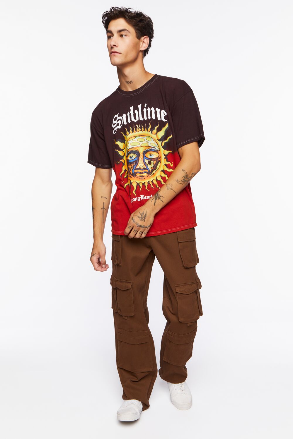 Sublime Dip-Dye Graphic Tee-Feelings Star