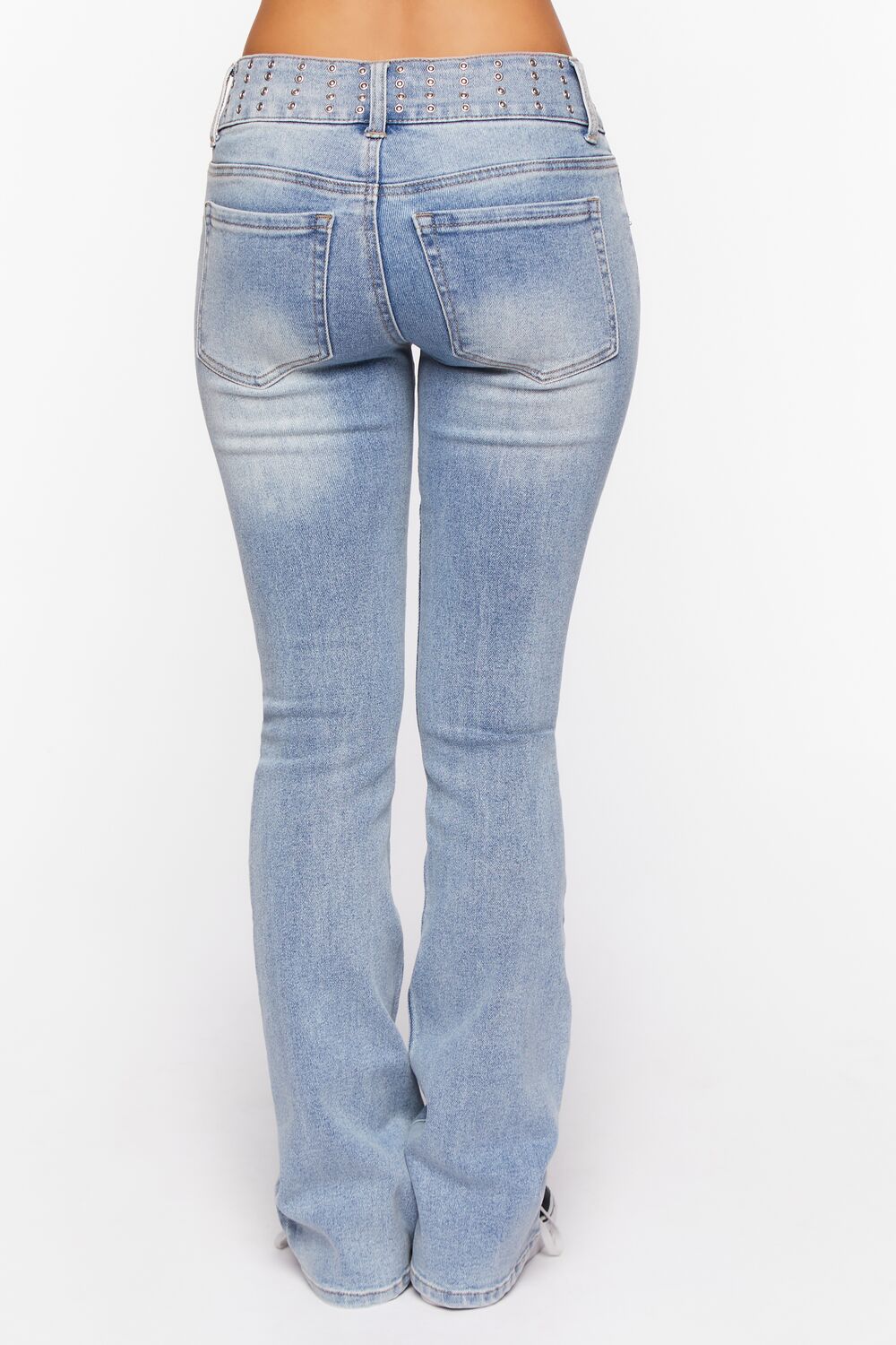 Studded Mid-Rise Bootcut Jeans-Feelings Star