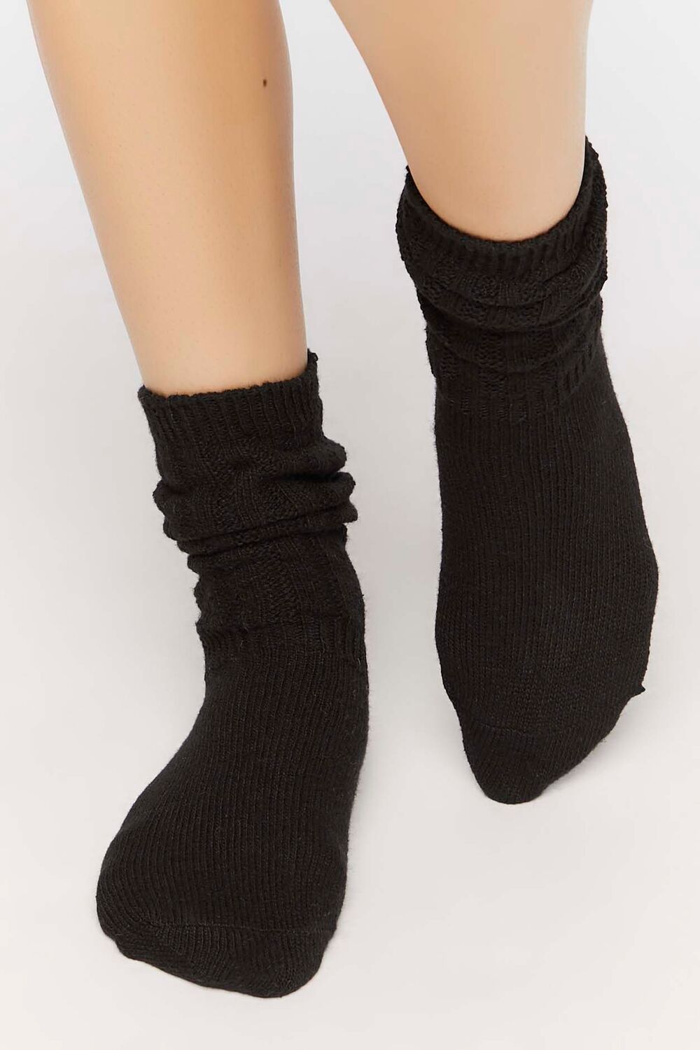 Ribbed Crew Socks-Feelings Star