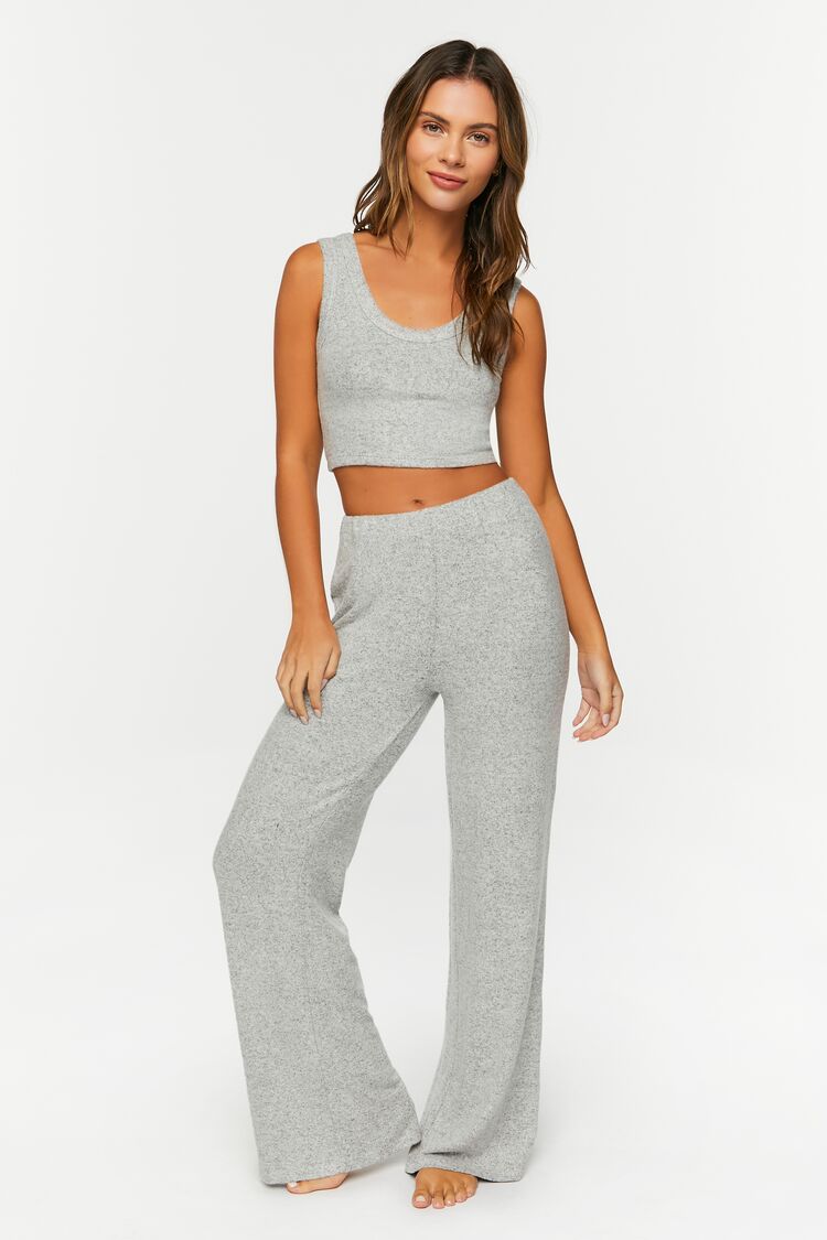 Wide-Leg Pajama Pants-Feelings Star