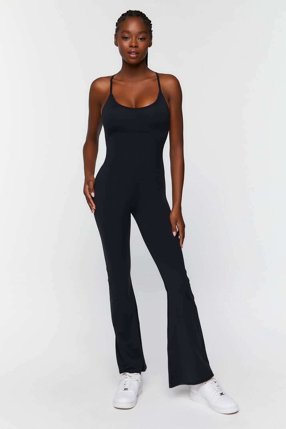 Active Flare-Leg Cami Jumpsuit-Feelings Star
