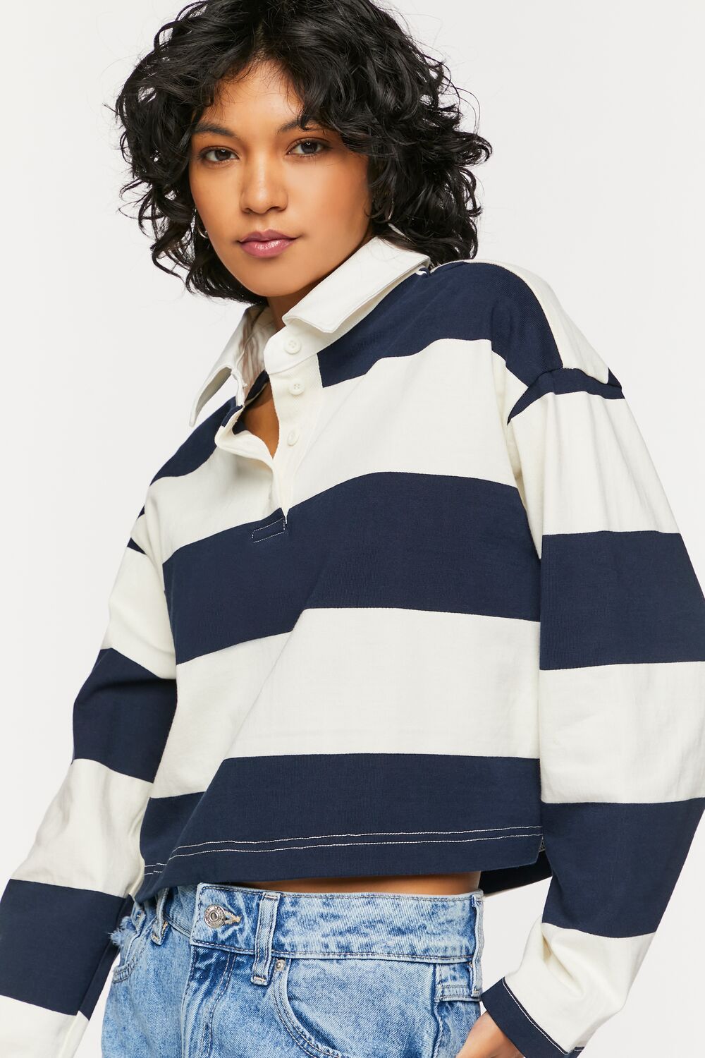 Striped Rugby Shirt-Feelings Star