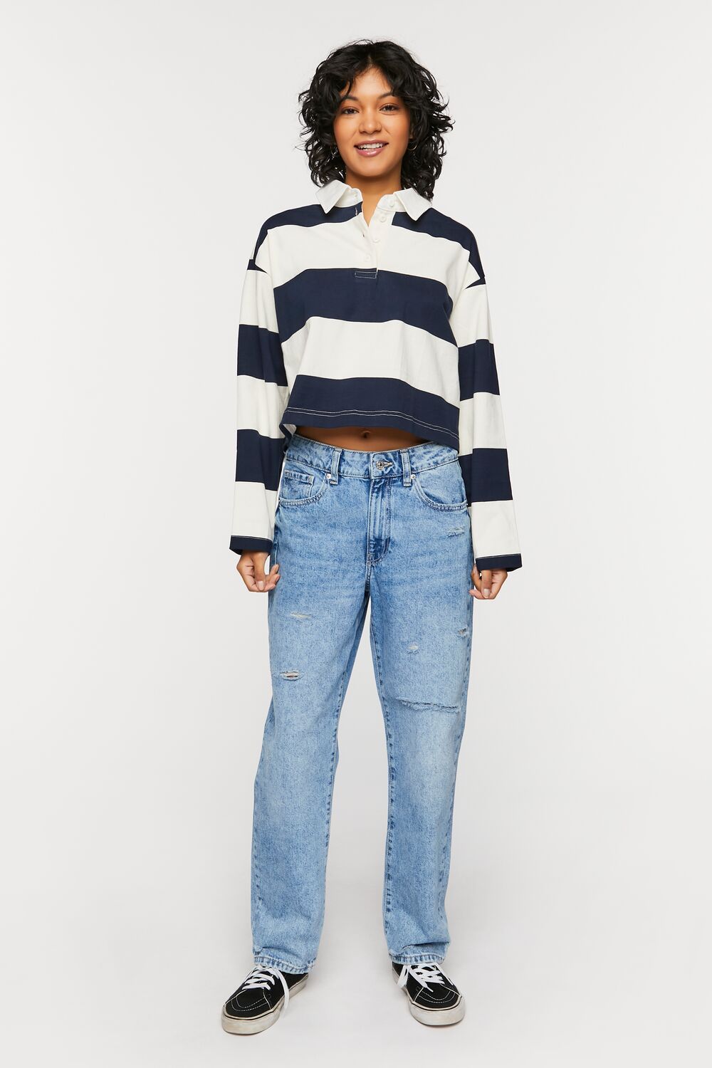 Striped Rugby Shirt-Feelings Star