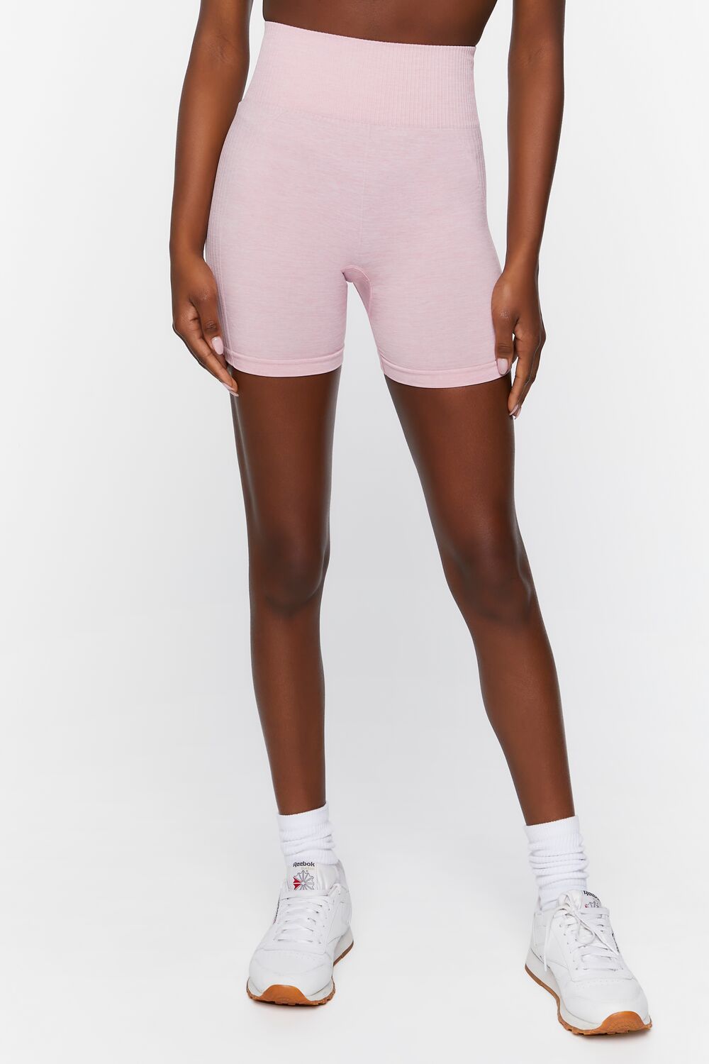 Active Seamless Space Dye Biker Shorts-Feelings Star