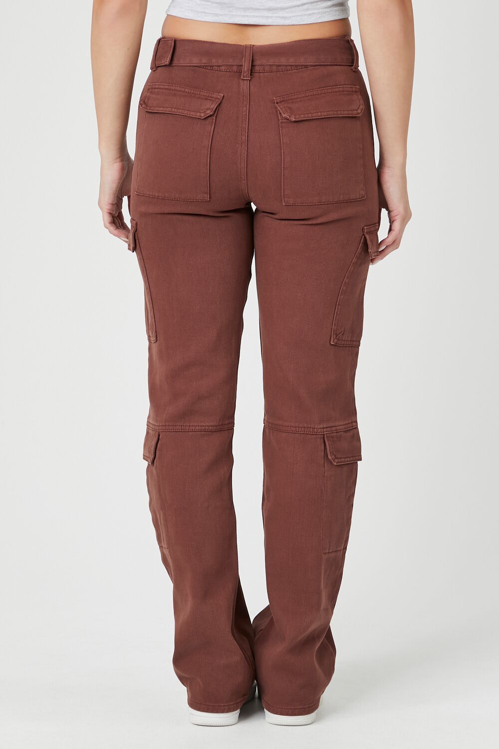 Belted Denim Cargo Jeans-Feelings Star