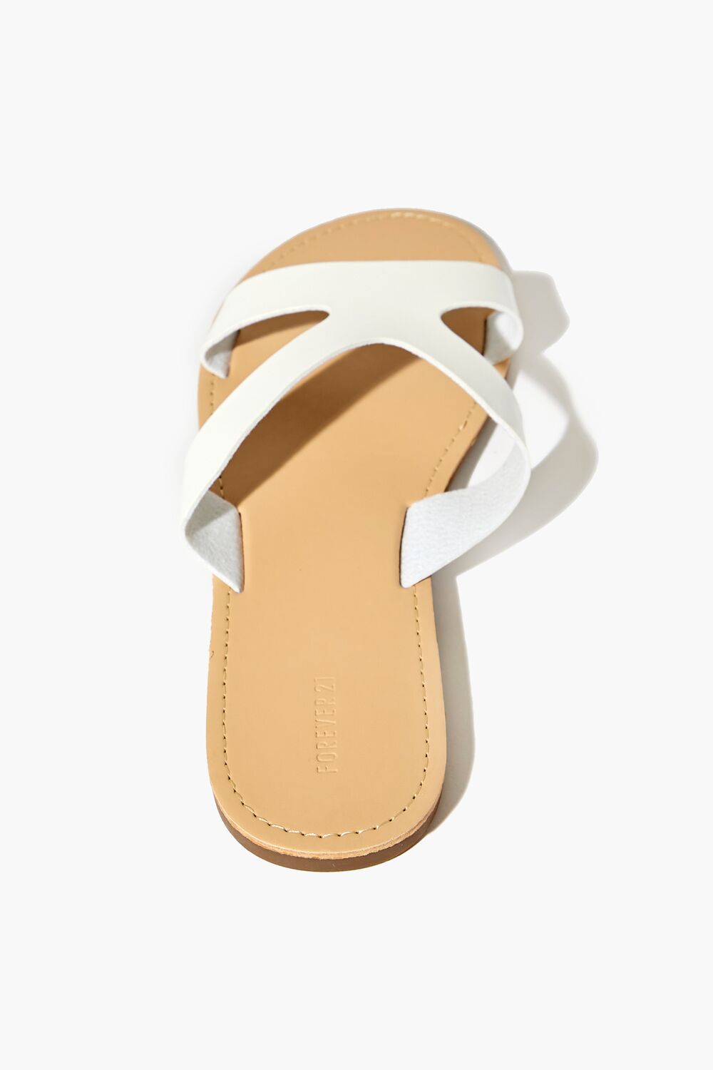 Faux Leather Strappy Flat Sandals-Feelings Star