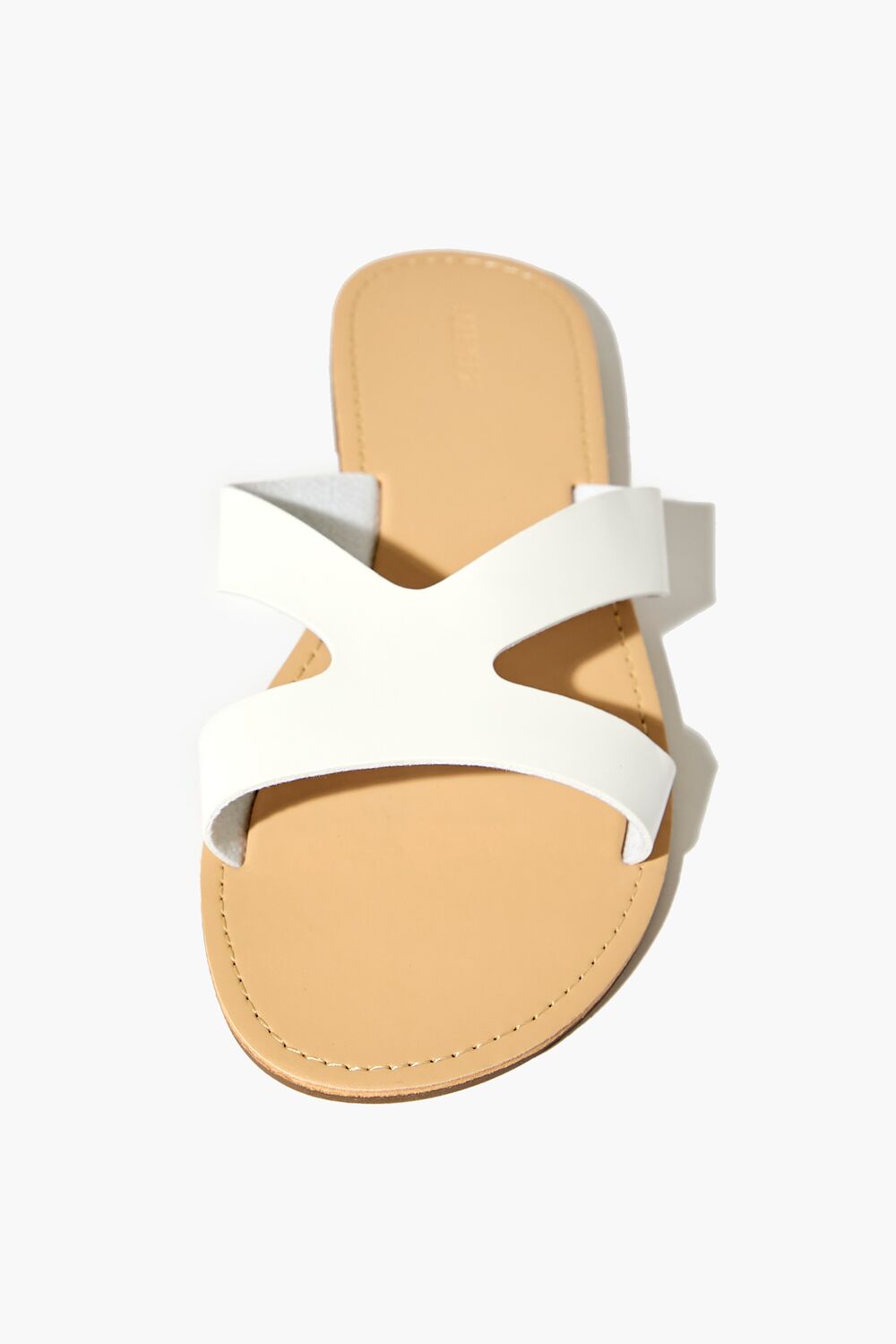 Faux Leather Strappy Flat Sandals-Feelings Star