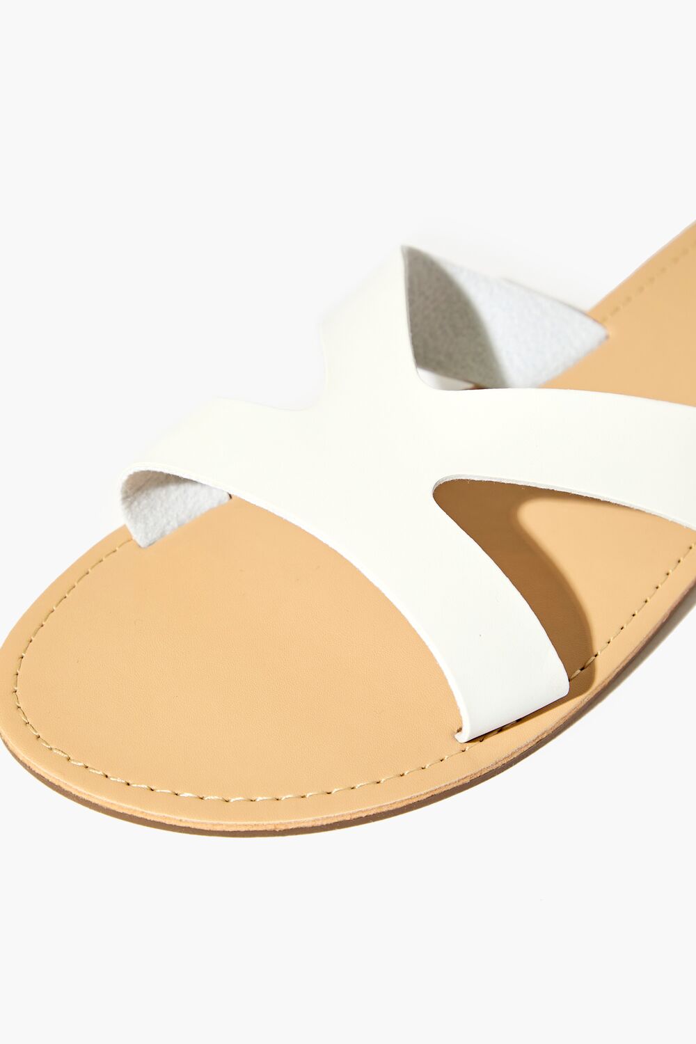 Faux Leather Strappy Flat Sandals-Feelings Star