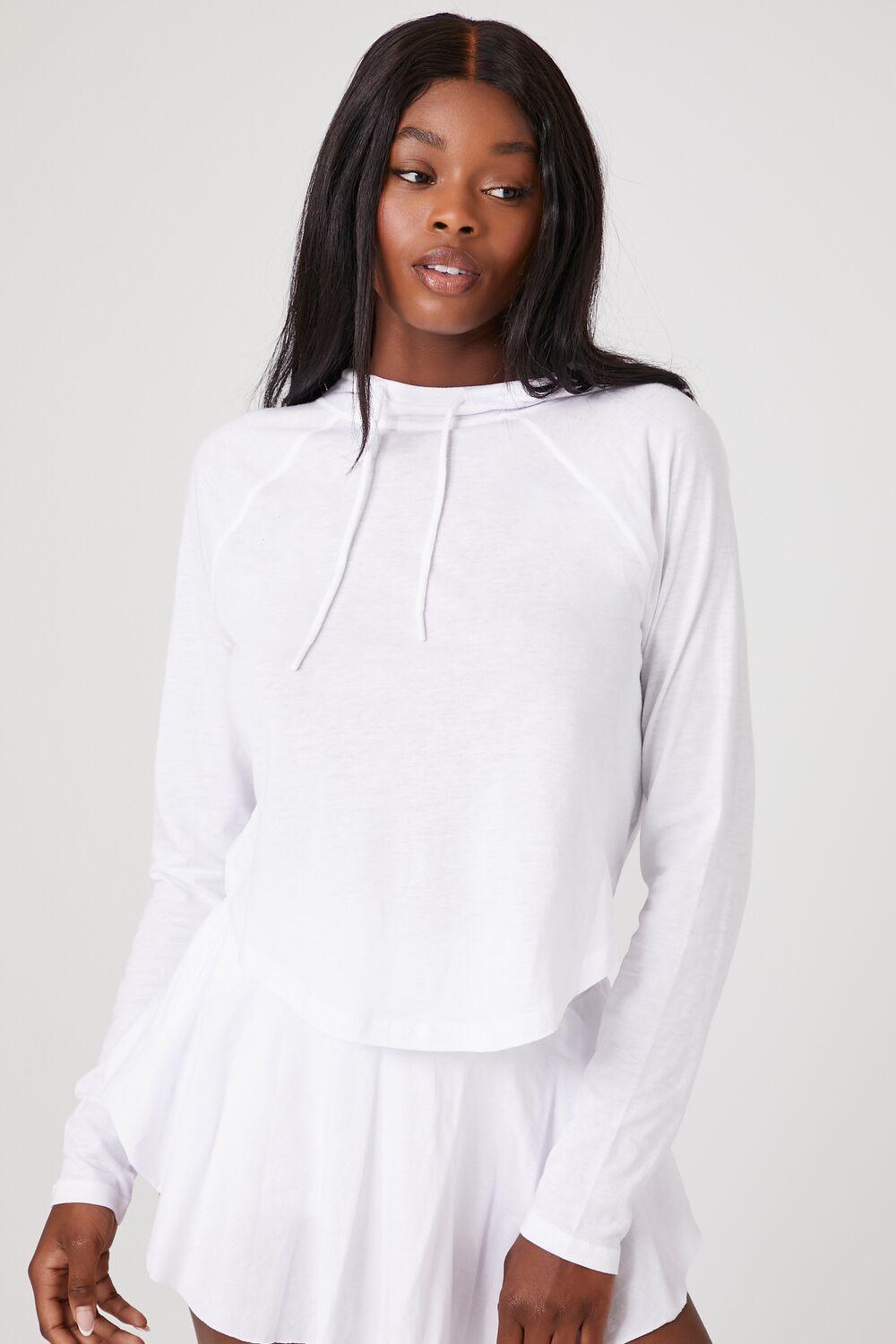 Active Raglan Hooded Top-Feelings Star