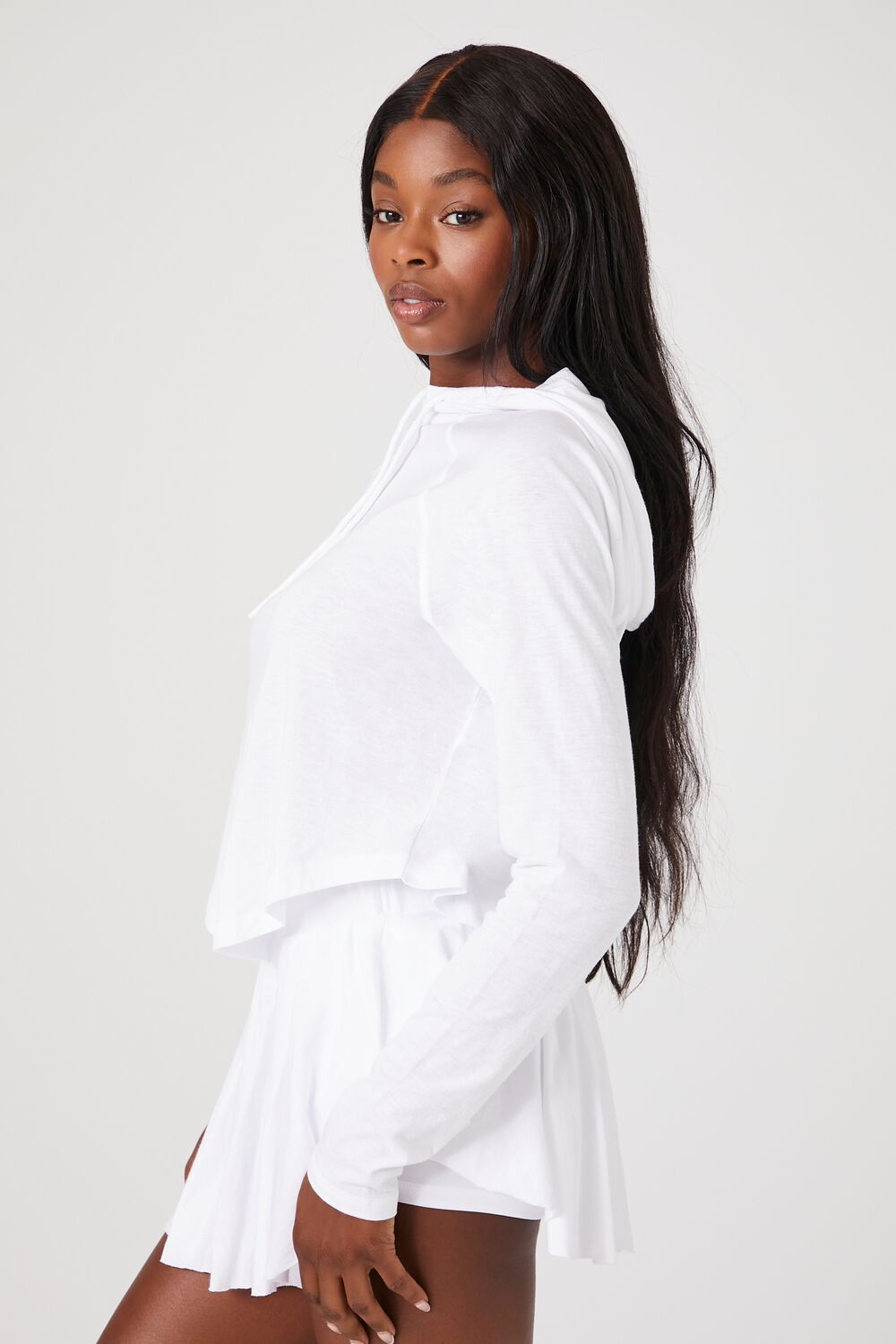 Active Raglan Hooded Top-Feelings Star