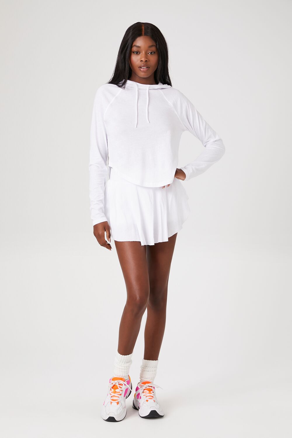 Active Raglan Hooded Top-Feelings Star