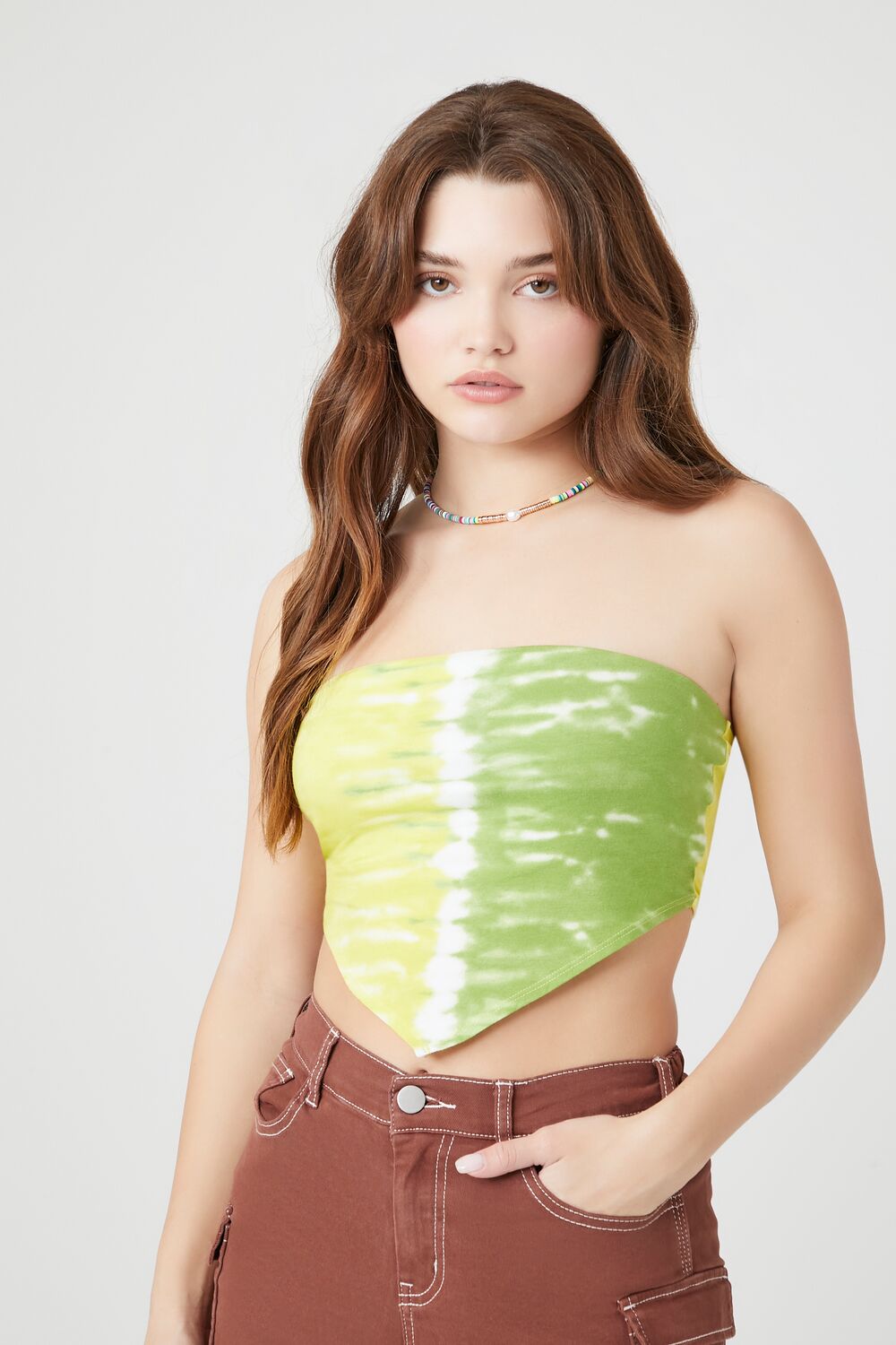 Tie-Dye Handkerchief Tube Top-Feelings Star