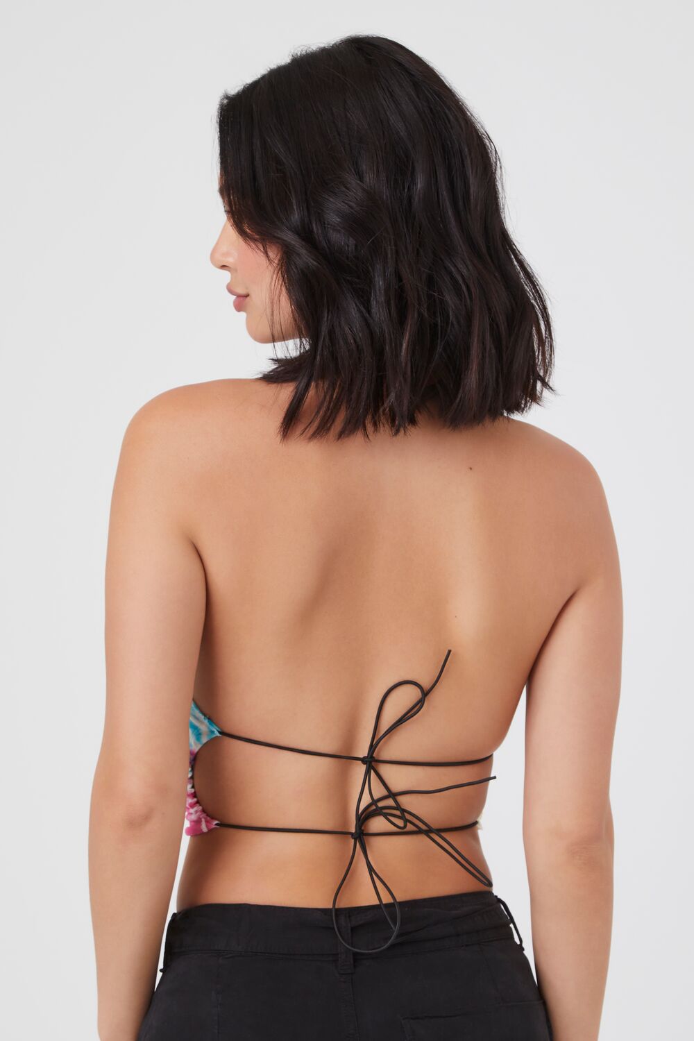 Tie-Dye Maui 95 Graphic Halter Top-Feelings Star