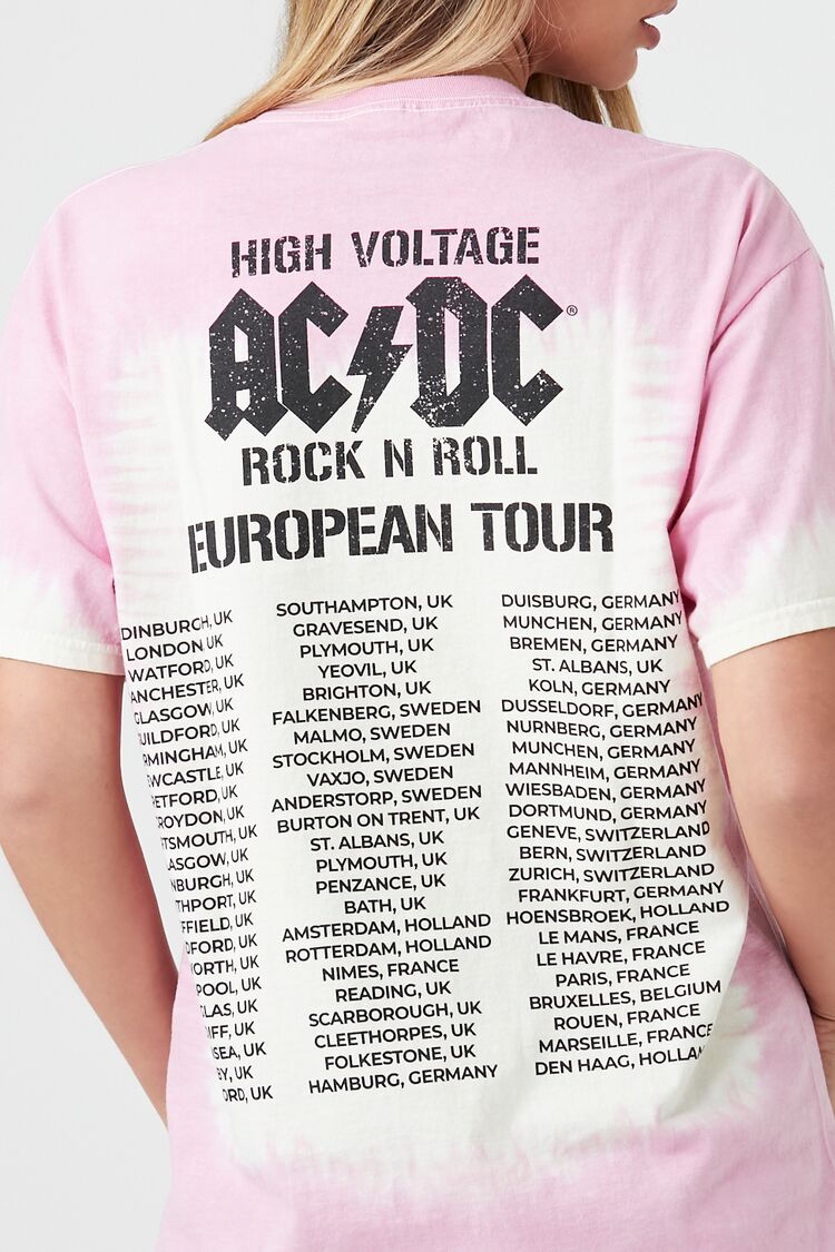 Tie-Dye ACDC Graphic Tee-Feelings Star