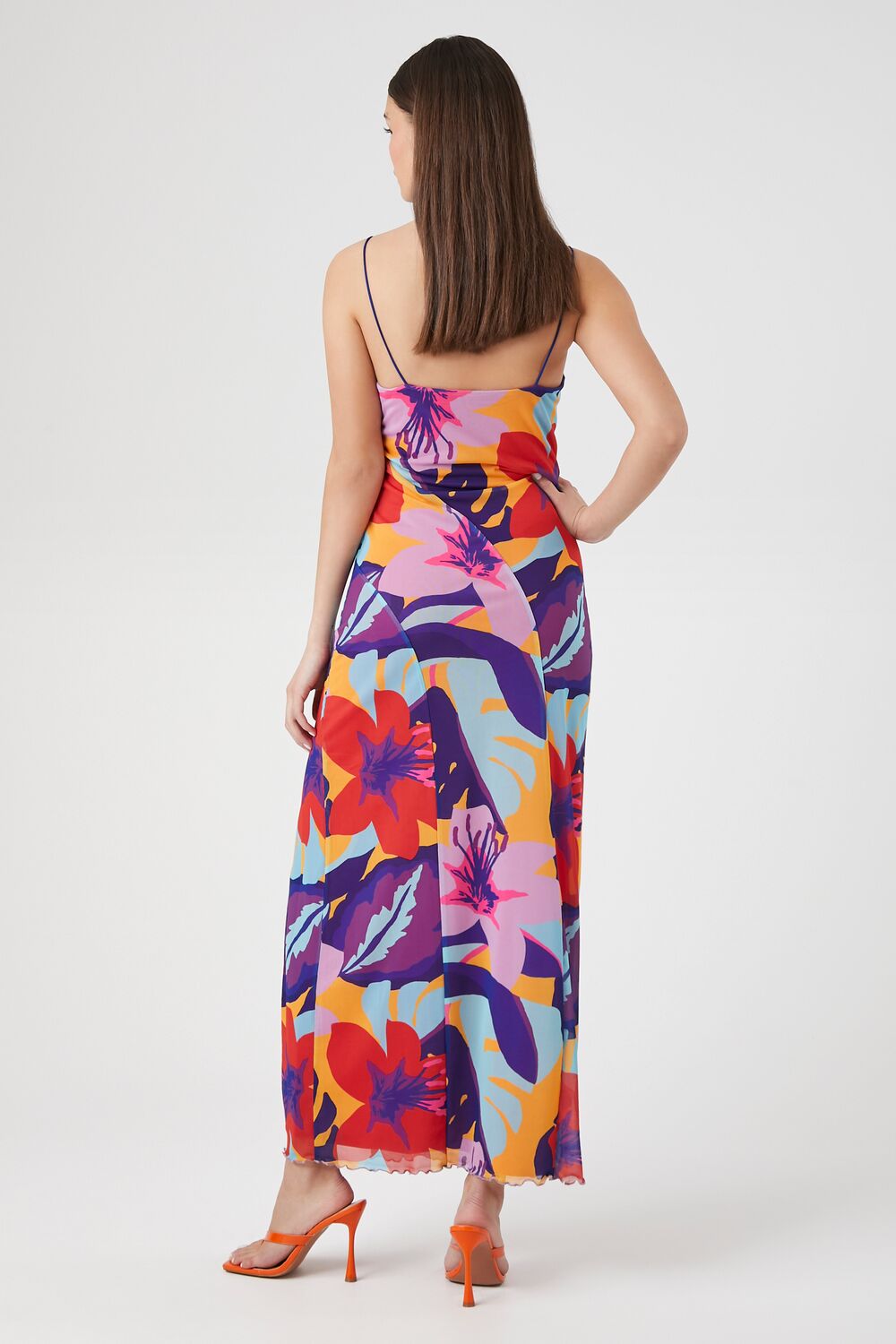 Tropical Floral Maxi Dress-Feelings Star