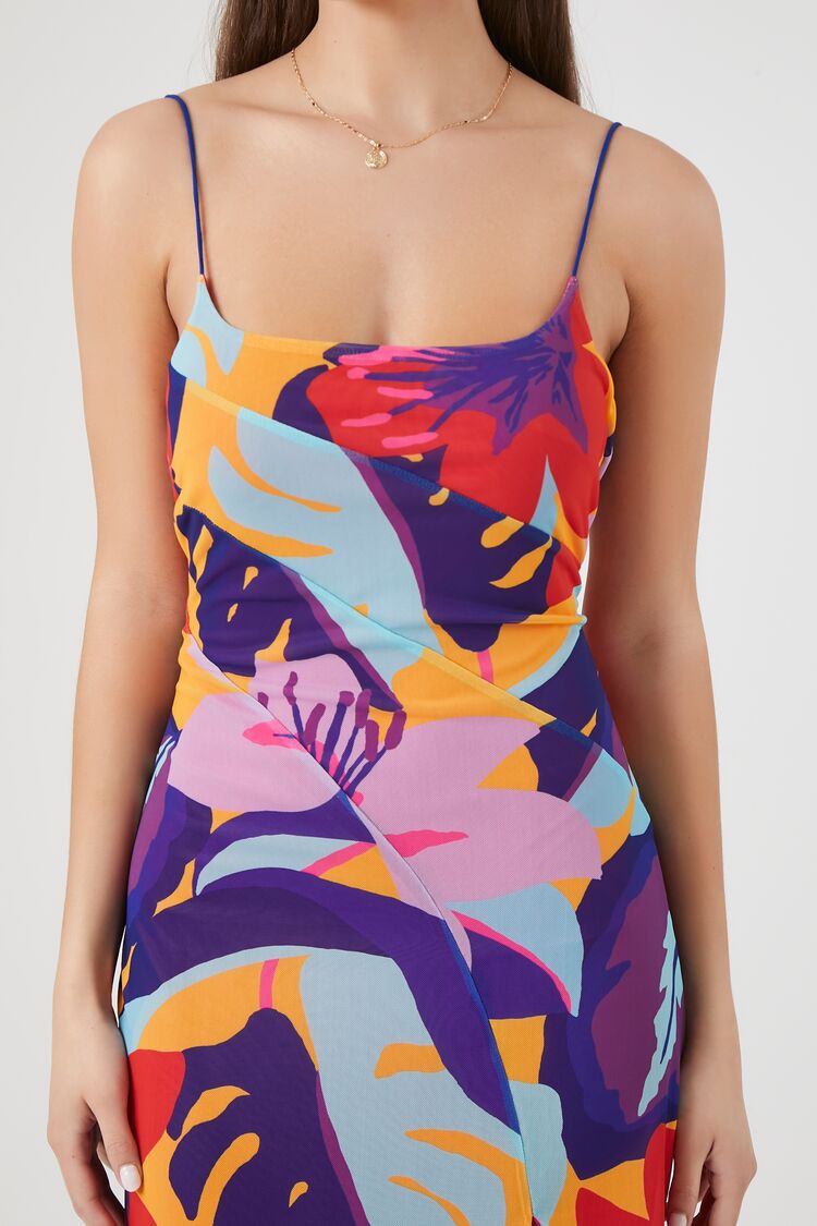 Tropical Floral Maxi Dress-Feelings Star