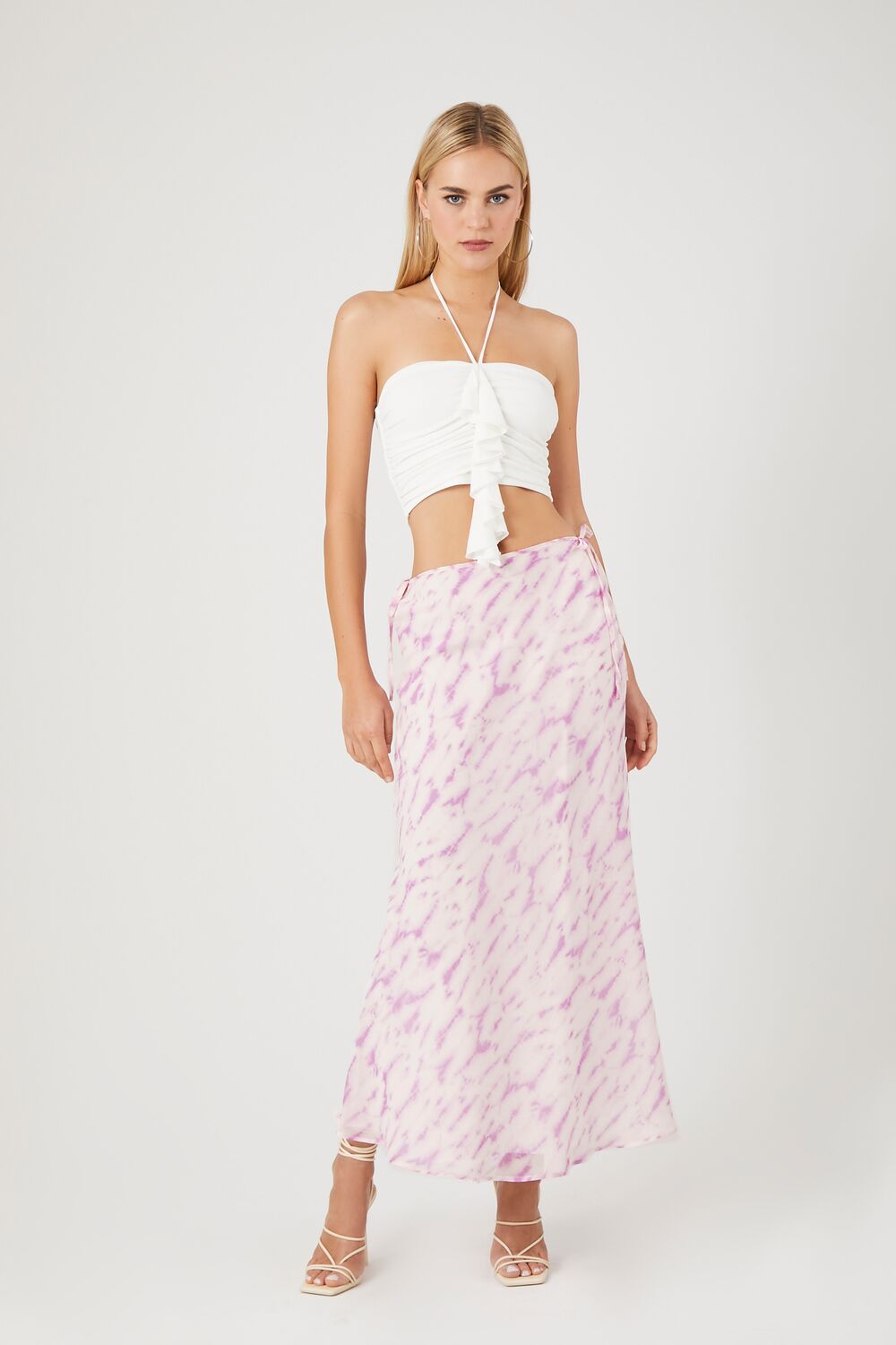 Tie-Dye Slip Midi Skirt-Feelings Star