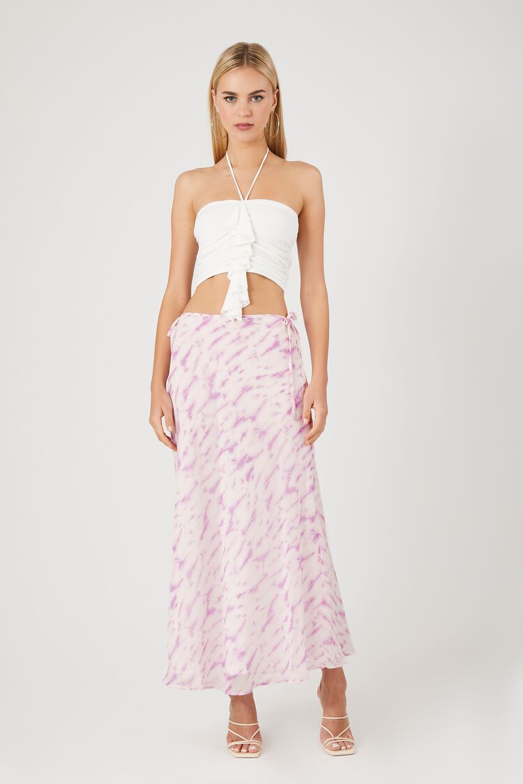 Tie-Dye Slip Midi Skirt-Feelings Star