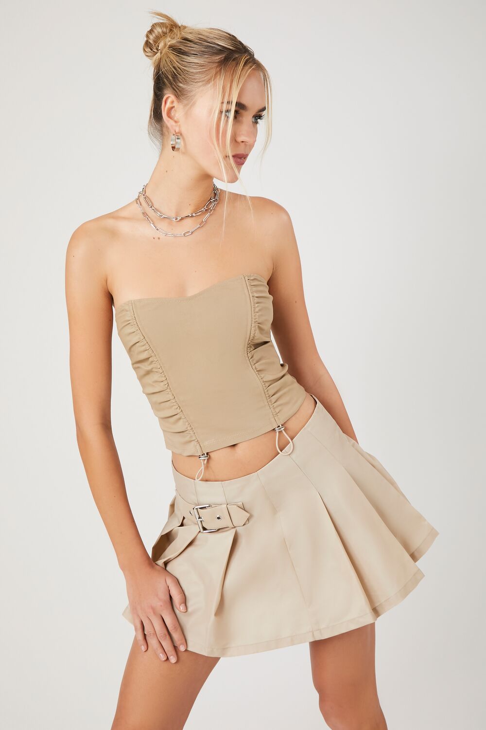 Toggle Drawstring Tube Top-Feelings Star