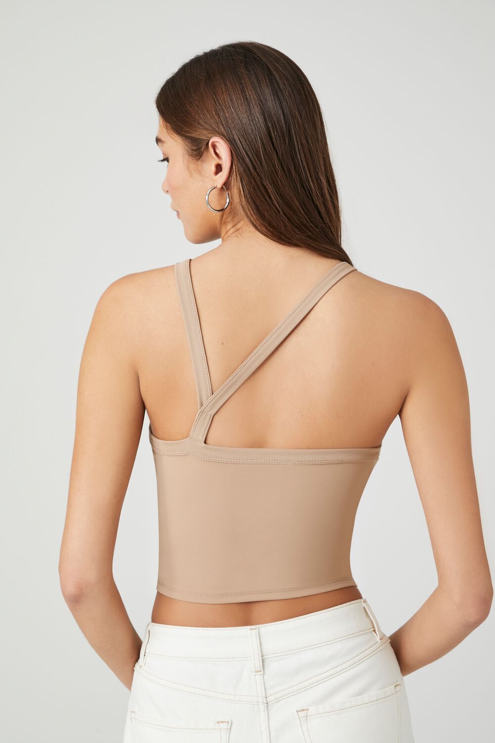 Asymmetrical-Strap Tank Top-Feelings Star