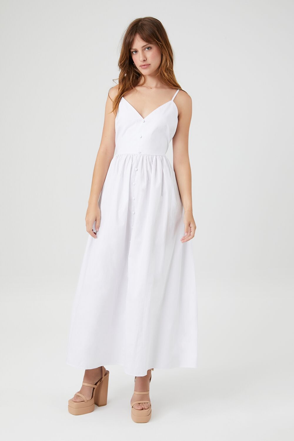 V-Neck Cami Maxi Dress-Feelings Star