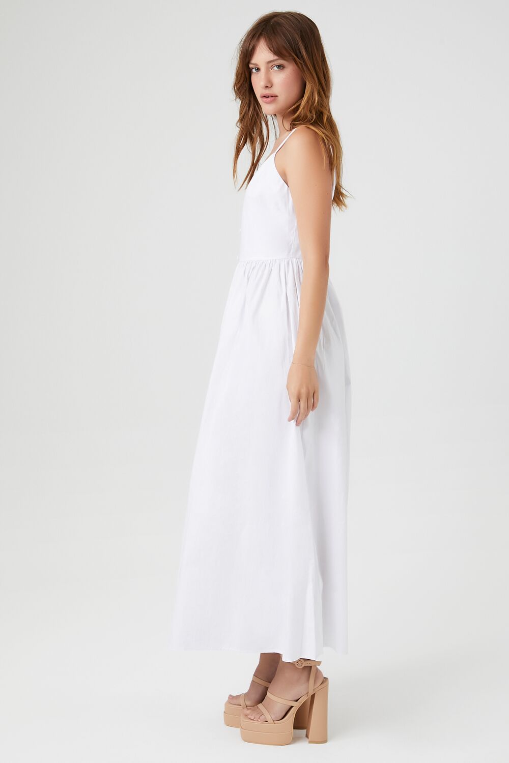 V-Neck Cami Maxi Dress-Feelings Star