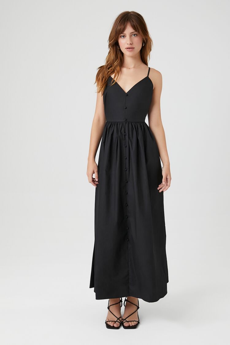 V-Neck Cami Maxi Dress-Feelings Star