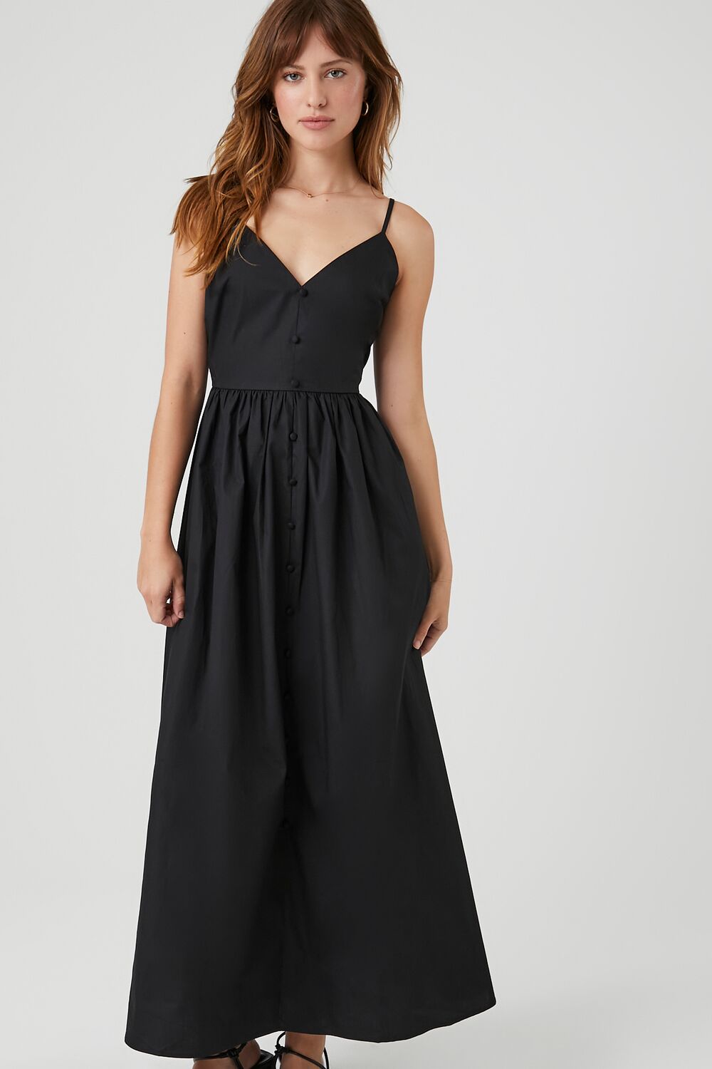V-Neck Cami Maxi Dress-Feelings Star
