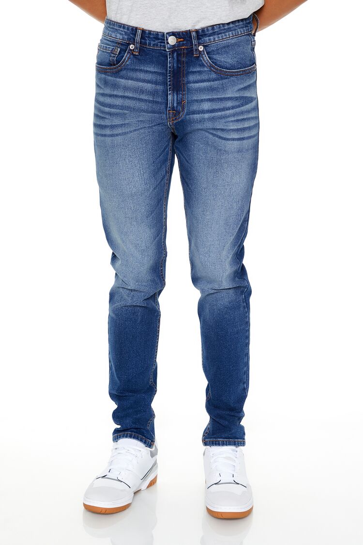 Stretch-Denim Skinny Jeans-Feelings Star