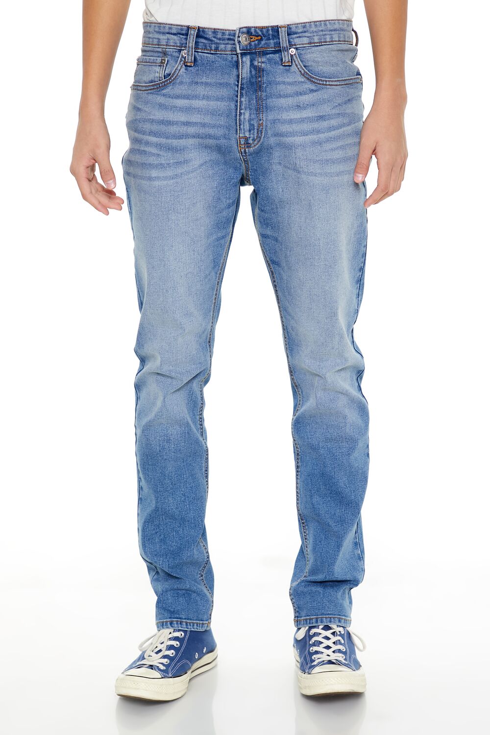 Stretch-Denim Slim-Fit Jeans-Feelings Star