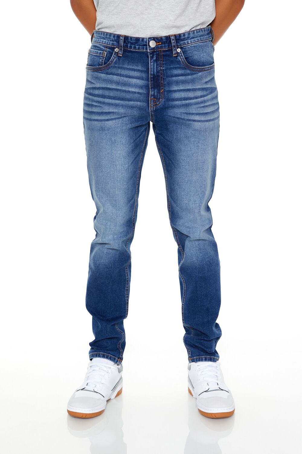 Stretch-Denim Slim-Fit Jeans-Feelings Star