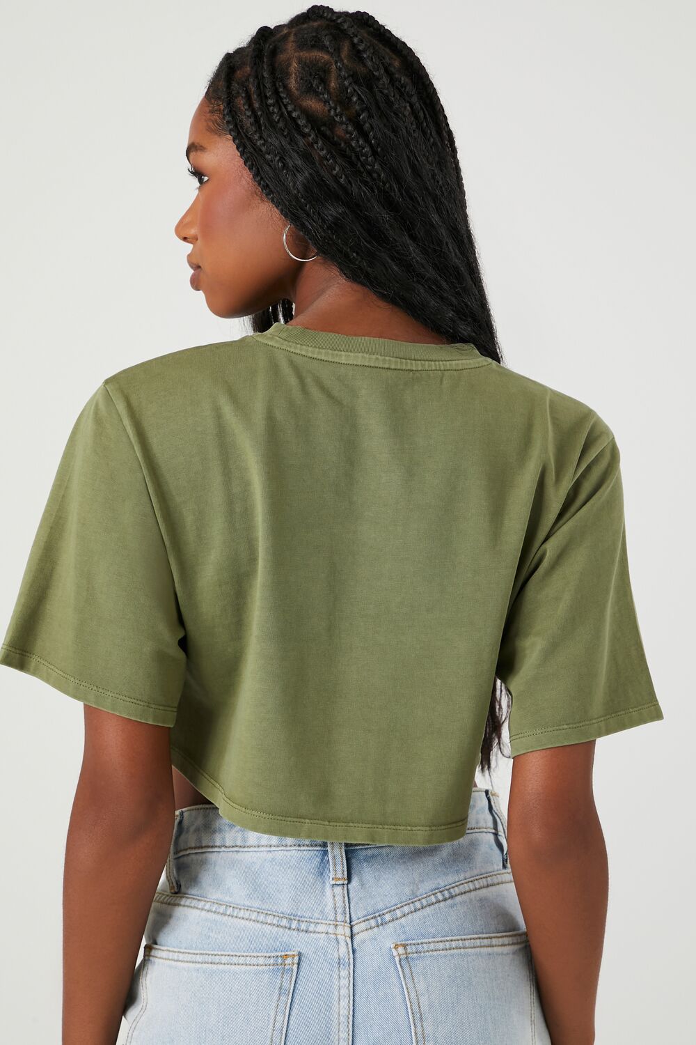 Cargo Pocket Cropped Tee-Feelings Star