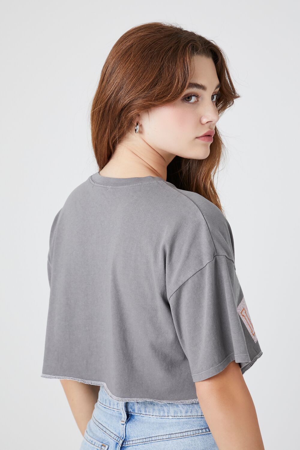 California Graphic Cropped Tee-Feelings Star