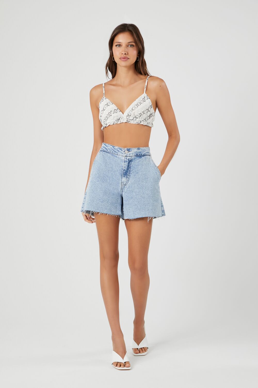 Chain Print Bralette-Feelings Star