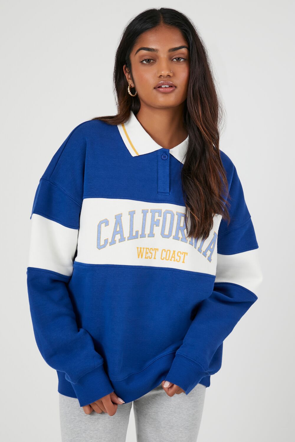 California Graphic Rugby Pullover-Feelings Star