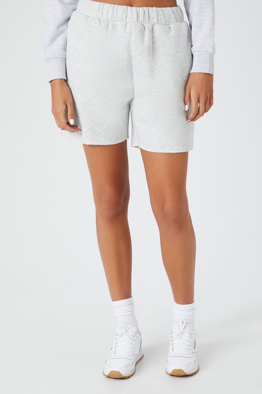 Active Fleece Mineral Wash Sweatshorts-Feelings Star