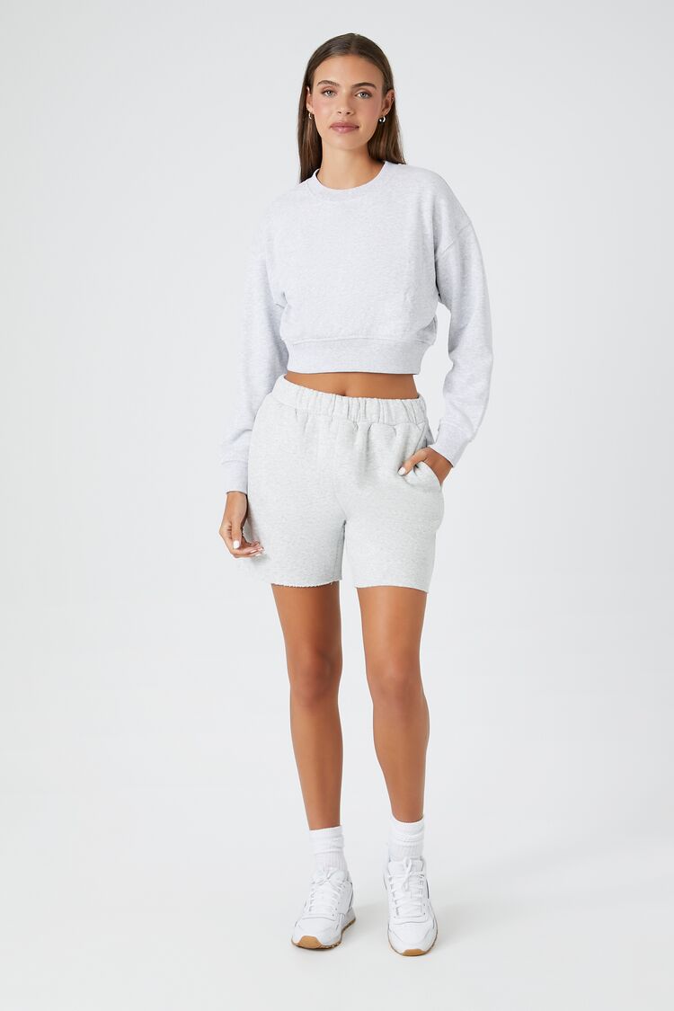 Active Fleece Mineral Wash Sweatshorts-Feelings Star