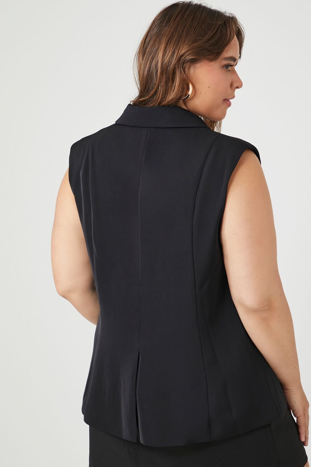 Plus Size Double-Breasted Vest-Feelings Star