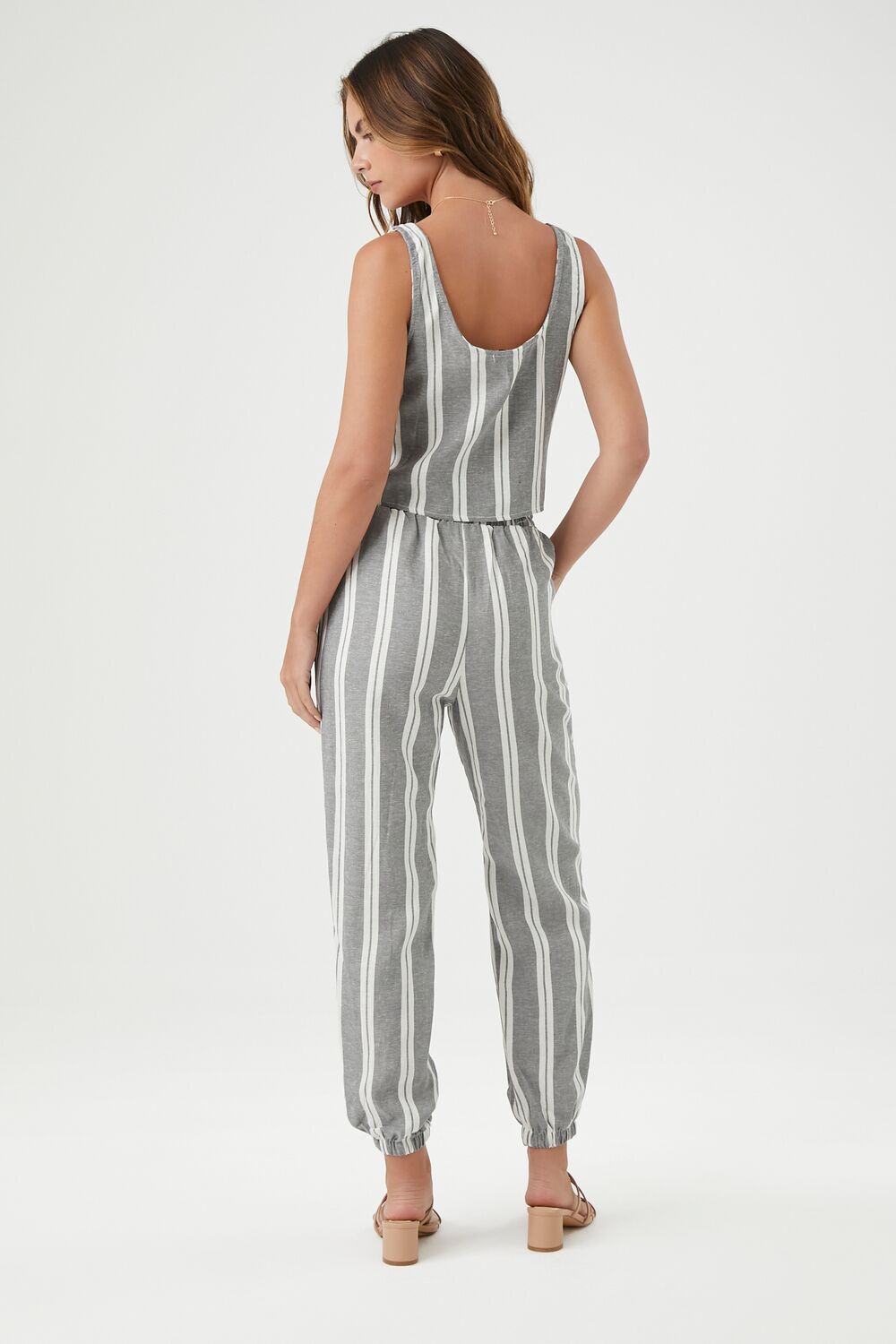 Striped Tank Top & Pants Set-Feelings Star