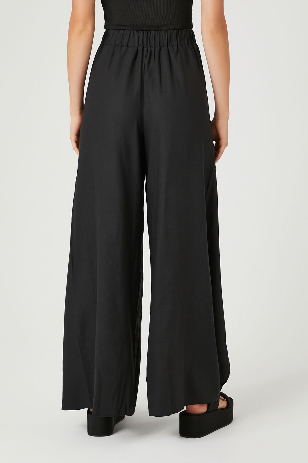 Tie-Front Wide-Leg Pants-Feelings Star