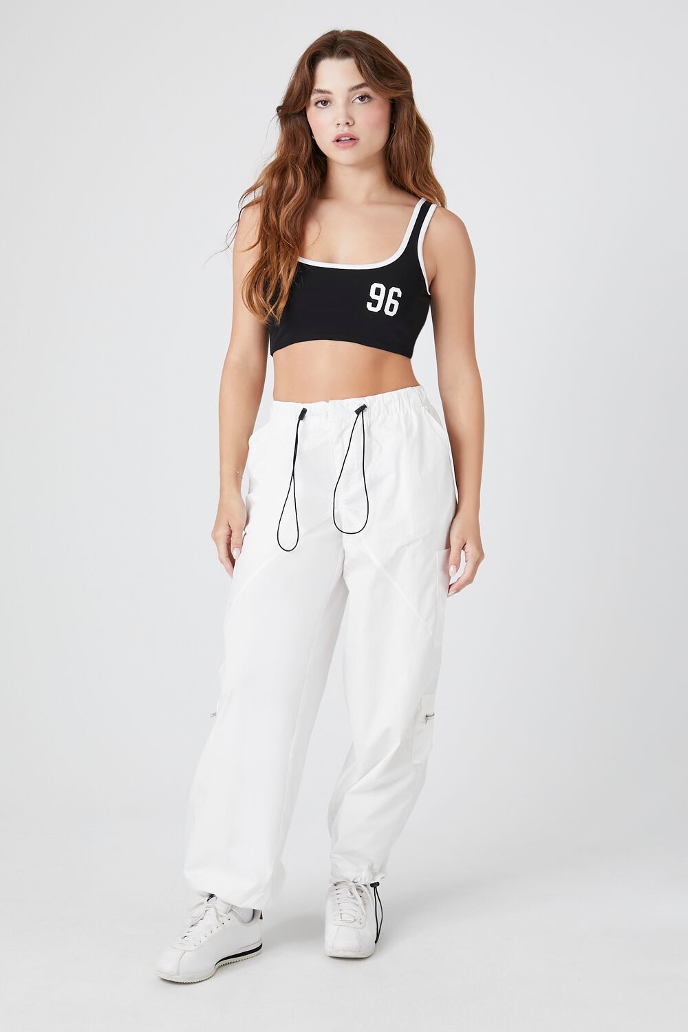 Toggle Drawstring Poplin Joggers-Feelings Star