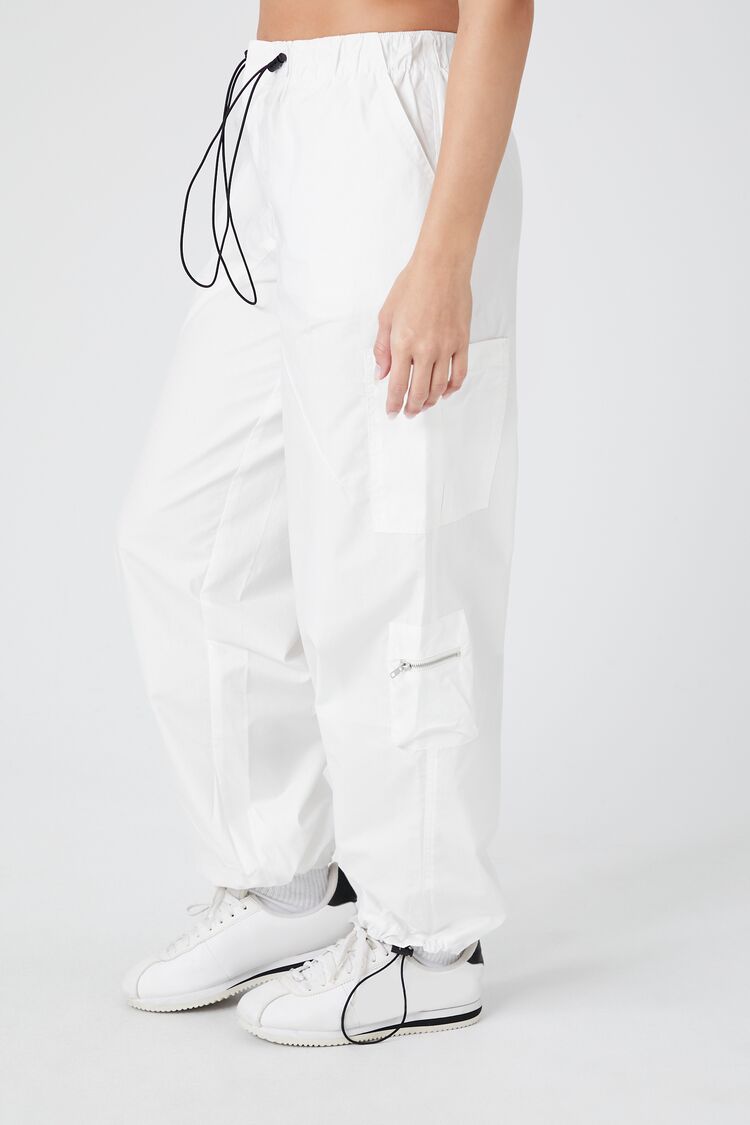 Toggle Drawstring Poplin Joggers-Feelings Star