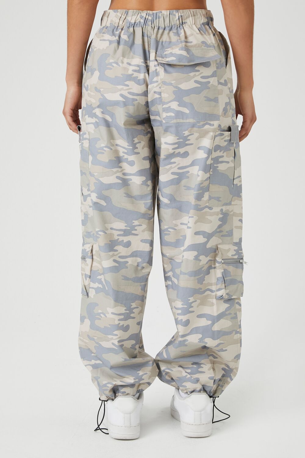 Toggle Drawstring Camo Joggers-Feelings Star