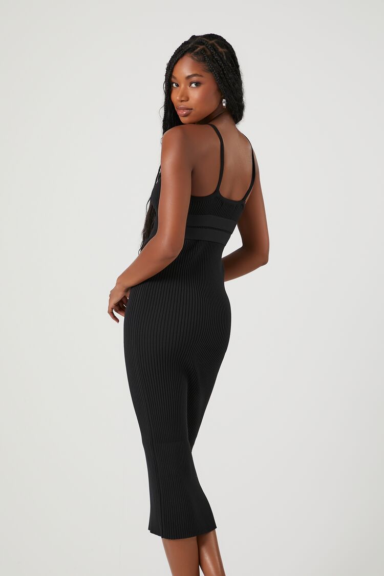 V-Neck Cami Midi Dress-Feelings Star