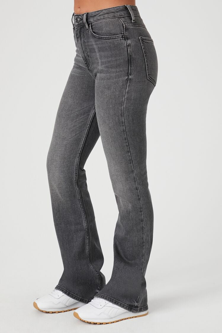 Stretch-Denim Flare Jeans-Feelings Star