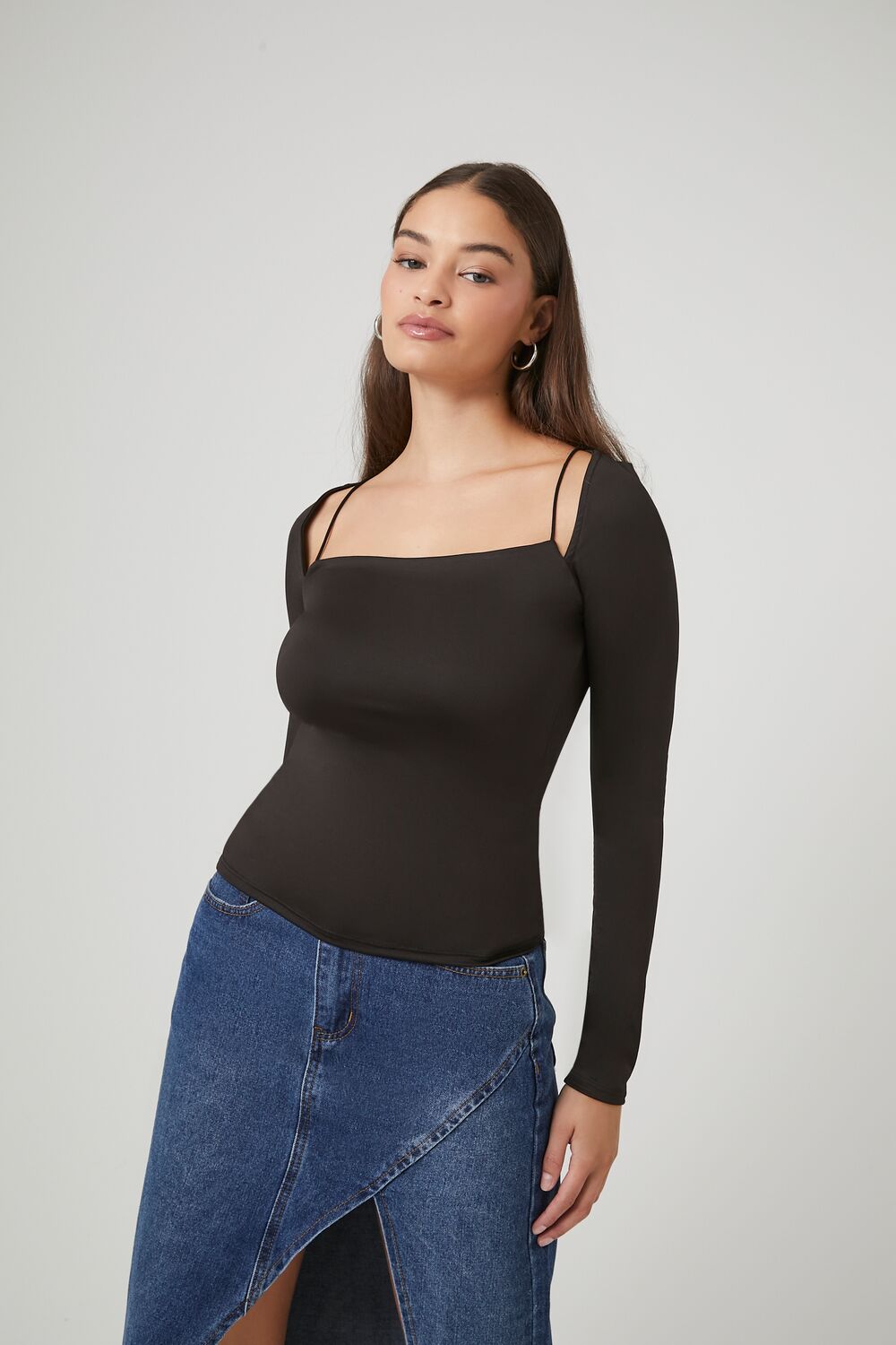 Cami Long-Sleeve Top-Feelings Star