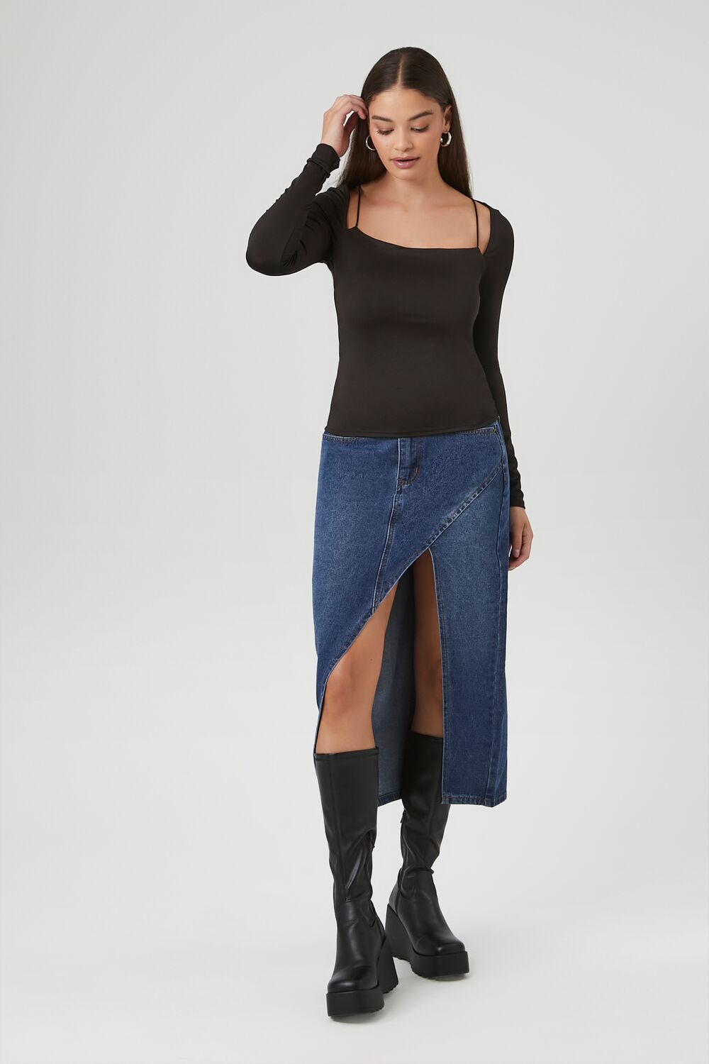 Cami Long-Sleeve Top-Feelings Star