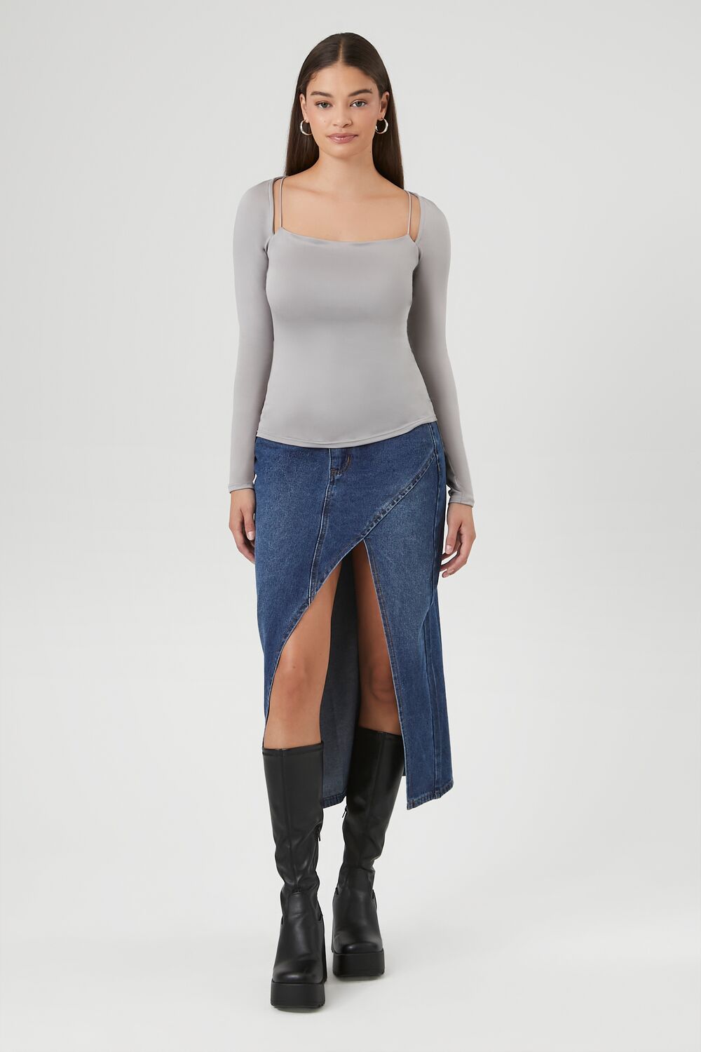 Cami Long-Sleeve Top-Feelings Star