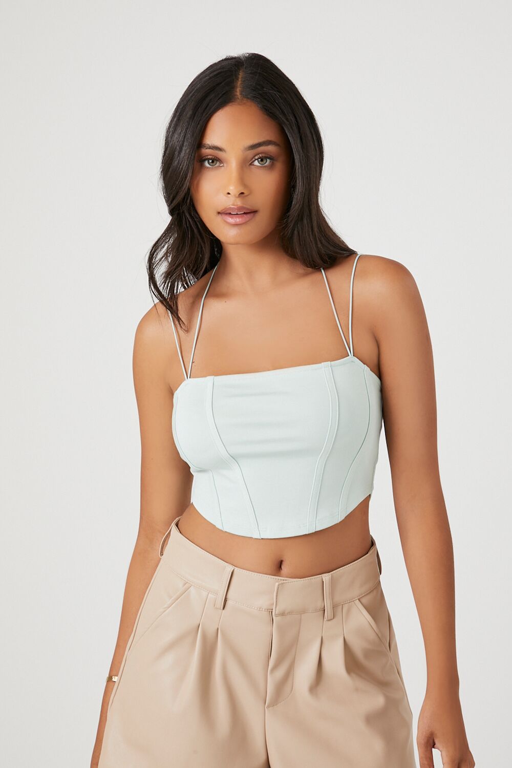 Strappy Bustier Cropped Cami-Feelings Star