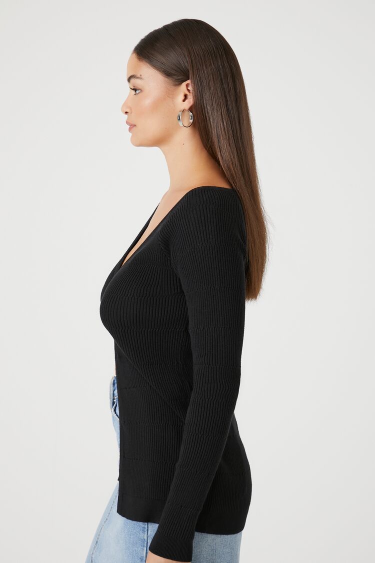 Split-Hem Cardigan Sweater-Feelings Star